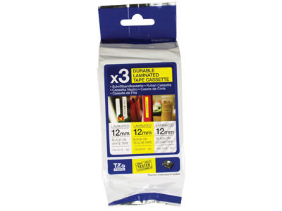 Brother tape TZe131/TZe231/TZe631 bundle 4 m