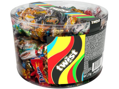 Chokolade Twist 1,5 kg.
