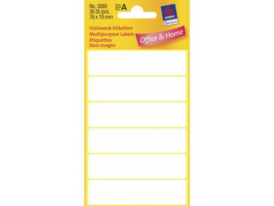 Etiket Avery 76x19mm 3080