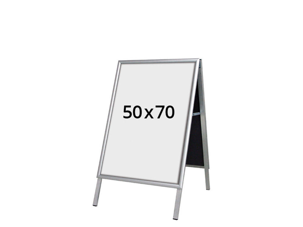 Gadeskilt 50x70 cm 25 mm alu ramme