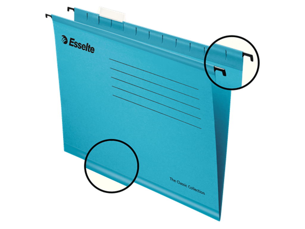 Hængemappe Esselte standard A4 blå 25 stk