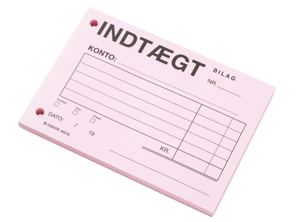 Indtægtbilag GF1048 rød