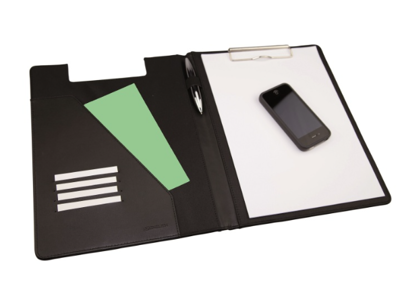 Clipboard A4 sort kunstlæder