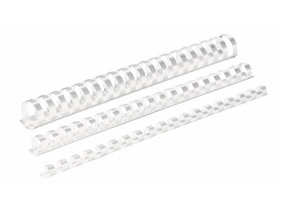 Spiralrygge 38 mm 21 ringe hvid 50 stk A4 