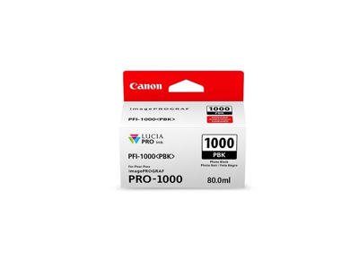 Canon blæk PFI-1000 PBK photo sort 