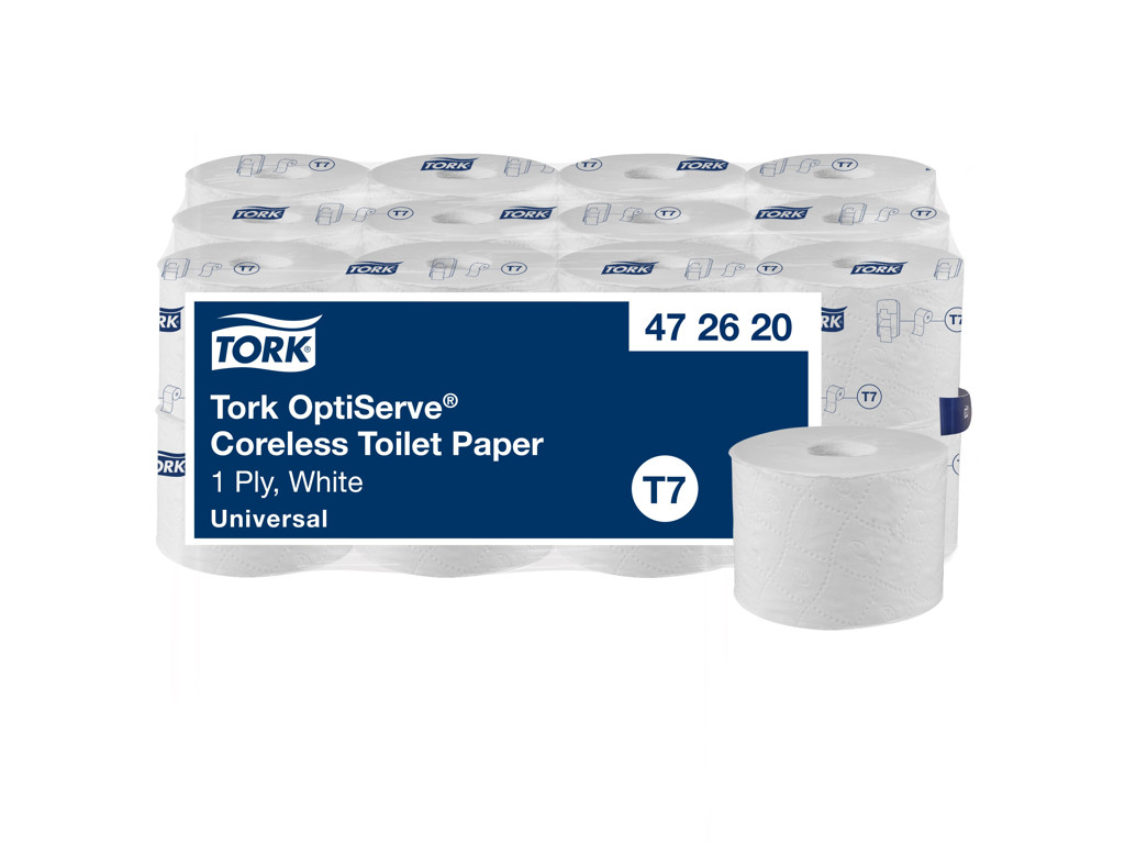 Toiletpapir Tork T7 472620 Mid-Size OptiServe Universal 1-lags 24 rl