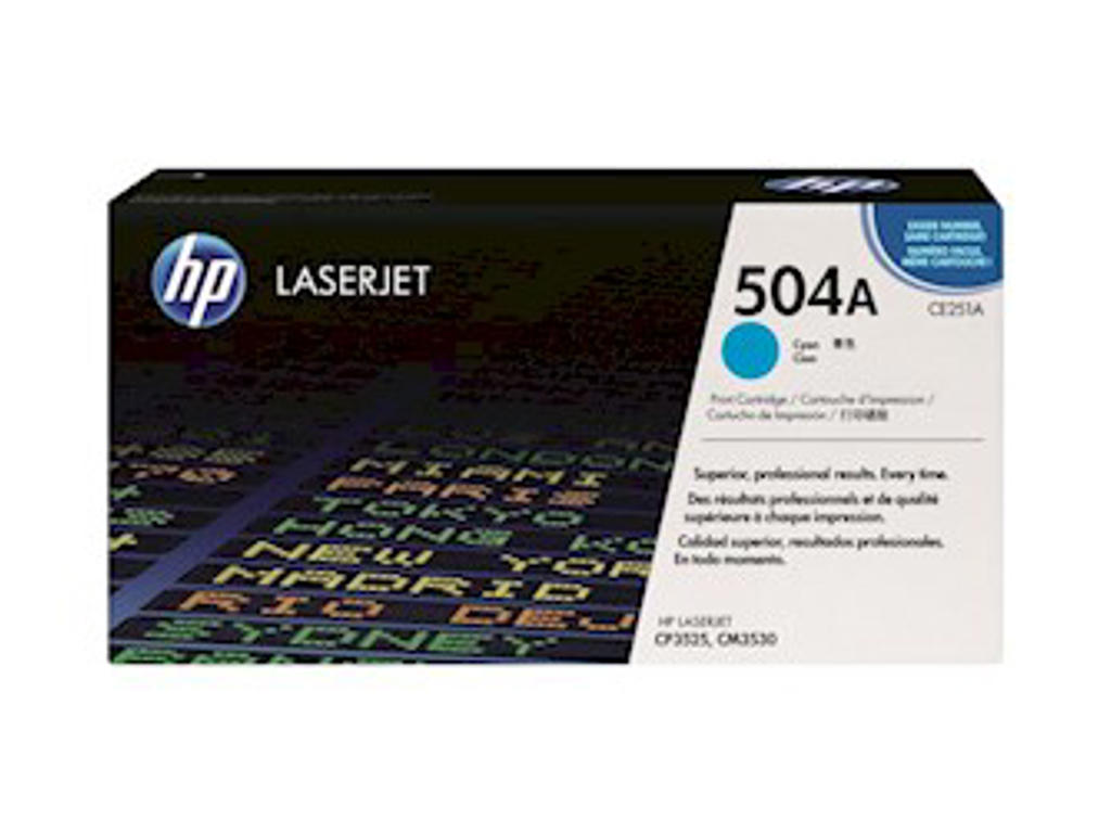HP 504A toner CE251A cyan, 7000 sider