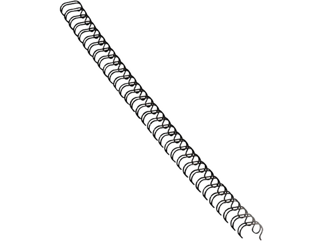 Spiralrygge Wire 8 mm 3:1 34 ringe sort 100 stk A4