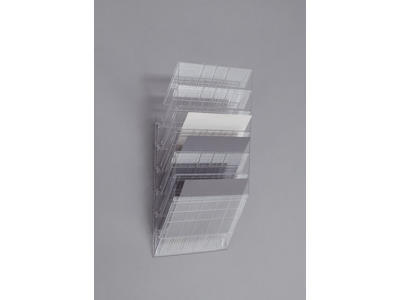 Brochureholder Flexiboxx A4 6 rum vandret klar