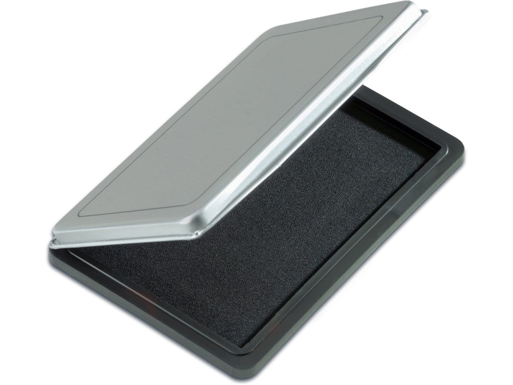 Stempelpude m/låg, 65 x 105 mm,
sort