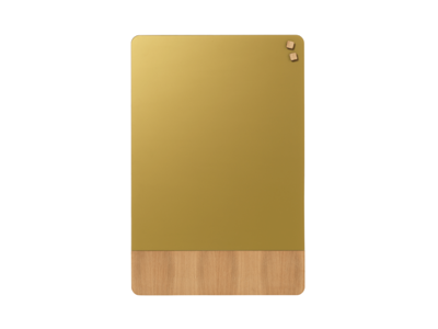 Magnetisk glastavle Naga | 60 x 80 cm | Mat glas guld med egefiner