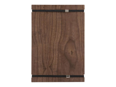 Menukort A4 Securit valnød med gummibånd