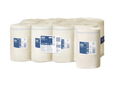 Aftørringspapir Tork M1 120123 Basic 1-lags hvid 11 rl.