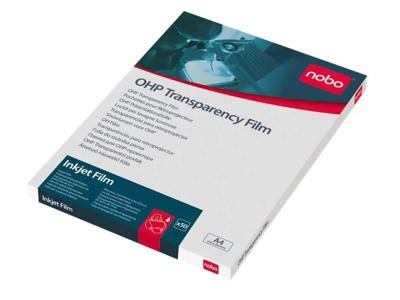 Transparent A4 Nobo inkjet 100 mic 50 stk