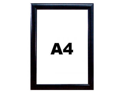 Snapramme Twin Light A4 25 mm sort 