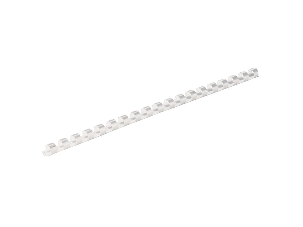 Spiralrygge 6 mm 21 ringe hvid 100 stk A4