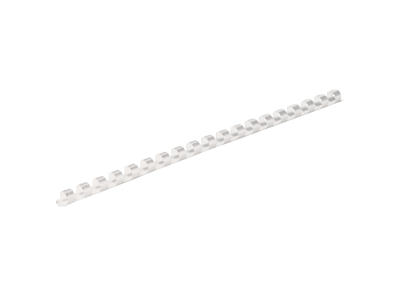 Spiralrygge 6 mm 21 ringe hvid 100 stk A4