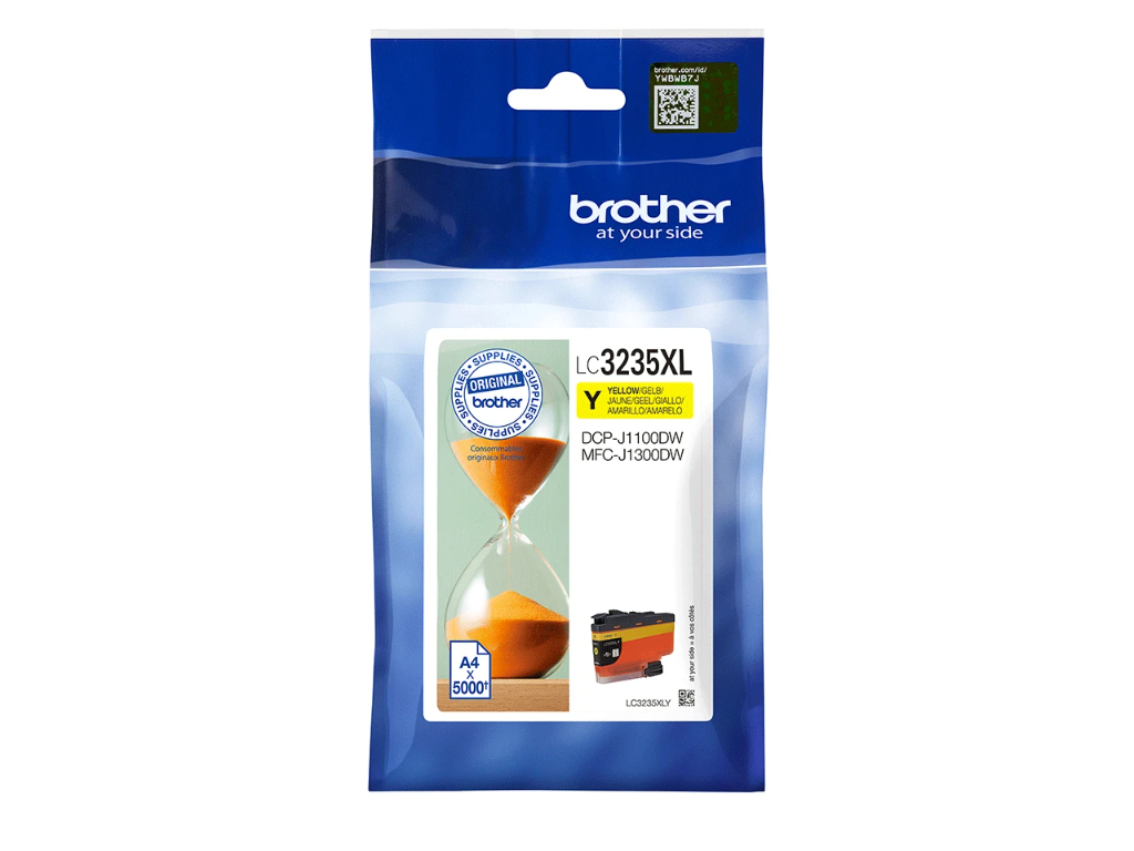 Brother blæk LC3235XLY gul, 5000 sider
