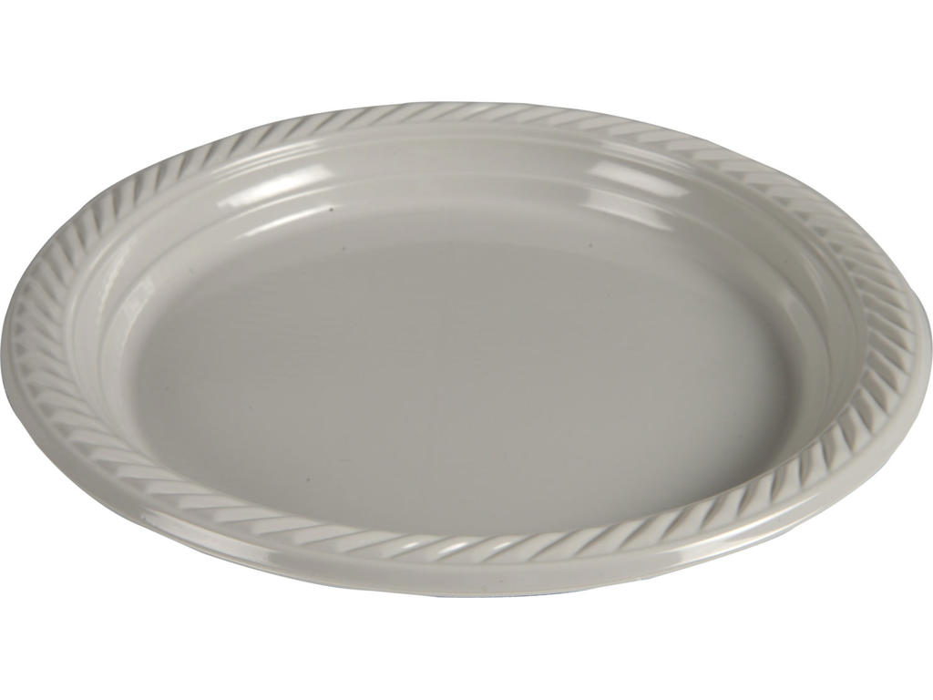 Tallerken flergangs Ø26 cm lysegrå 25 stk