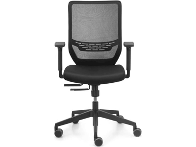 Dauphin kontorstol med armlæn | To-Sync | Sort