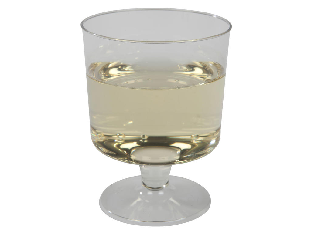 Plastglas hård PS på fod 15/17 cl 10 stk