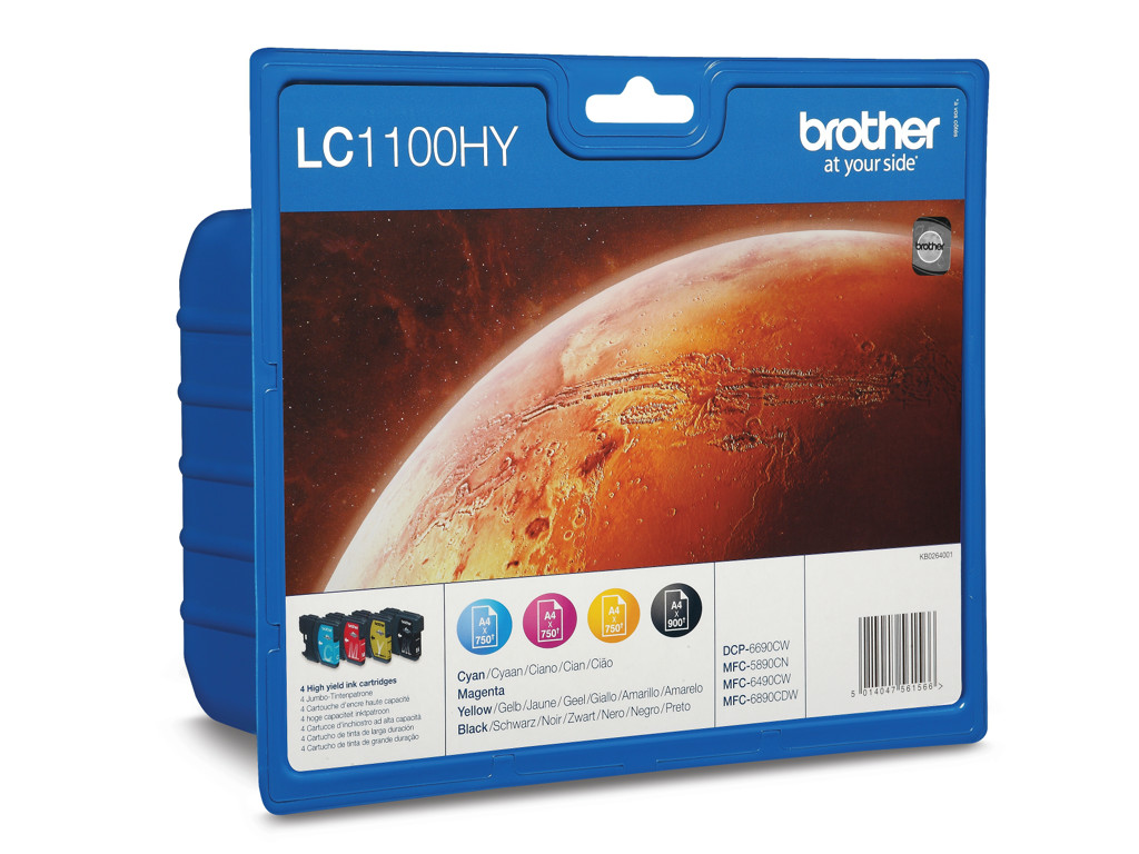Brother blæk LC1100HY CMYK