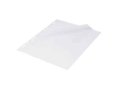 Plastlomme A4 0,12 m/præg å/top+venstre 100 stk Bantex