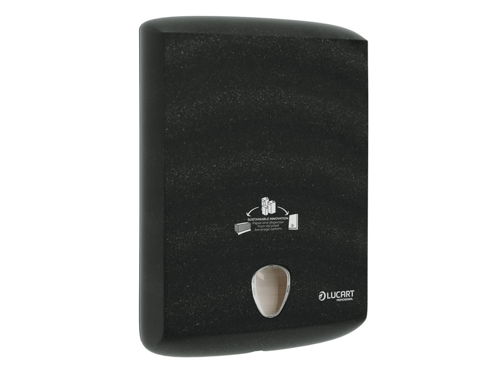 Dispenser Lucart EcoNatural håndklædeark sort