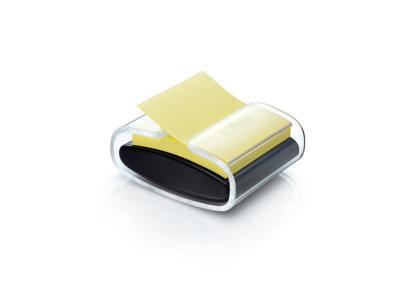 Post-it Z-notes dispenser PRO sort/klar incl. 1 Canary yellow R330 blok