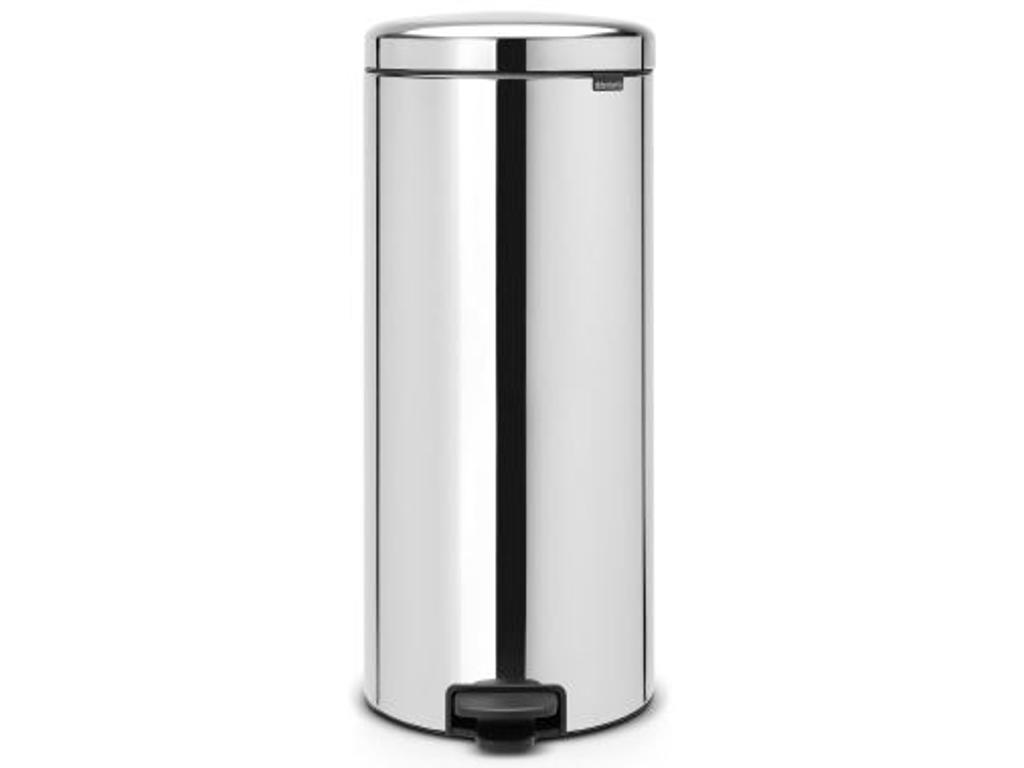 Brabantia Pedalspand | Newlcon | 30 liter | Blank stål