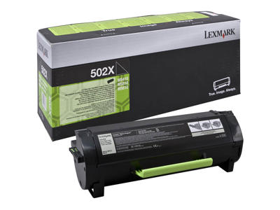 Lexmark toner 502X 50F2X00 sort, 10000 sider