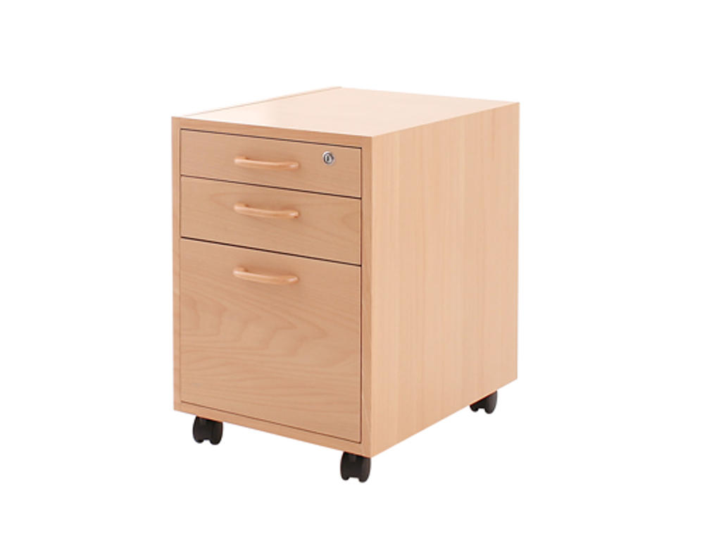 Conset skuffekassette med 3 skuffer bøg