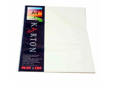 Karton A4 180 gr elfenben 10 ark