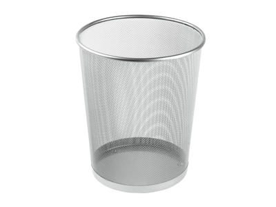 Papirkurv tråd metal 11 liter sølv