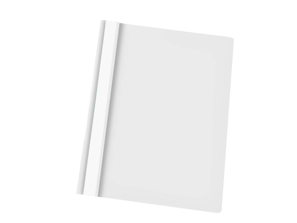 Tilbudsmappe A4 hvid u/lomme