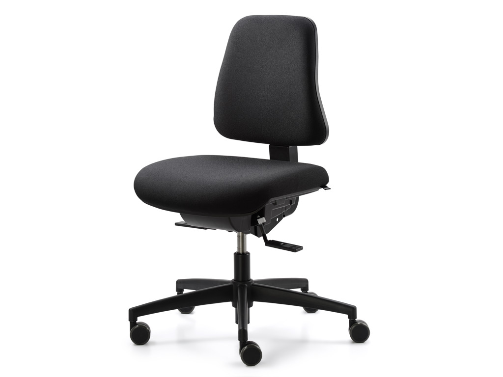 Dauphin kontorstol uden armlæn | Shape S | Sort