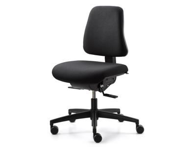 Dauphin kontorstol uden armlæn | Shape S | Sort