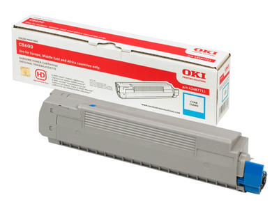 OKI toner C8600/8800 Cyan, 6000 sider