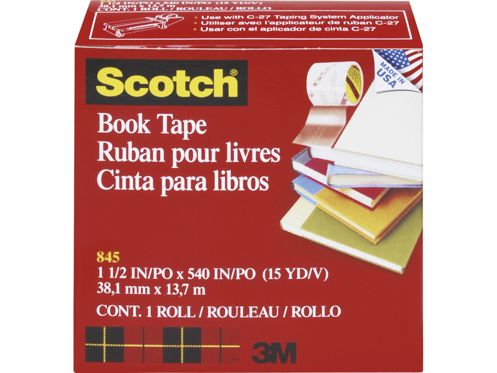 Bogtape 3M 845 38mm x 14 meter klar