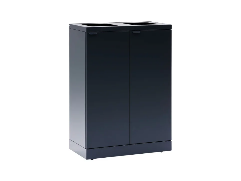 Affaldsbeholder Bica 2x65L sort