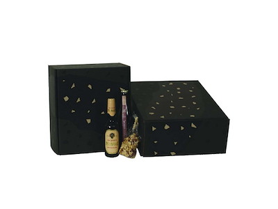 Gaveæske 34x30x17,3 cm Fragment sort