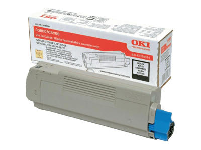 OKI toner C5800/5900 Sort, 6000 sider