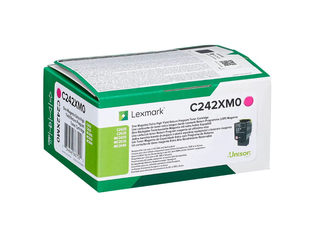 Lexmark toner C242XM0 magenta, 3500 sider