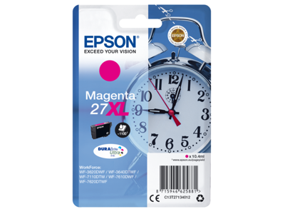 Epson blæk 27XL magenta, 1100 sider