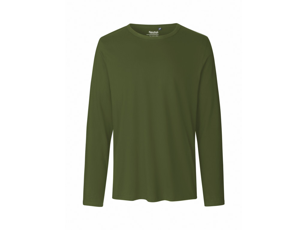 Herre Langærmet T-shirt Neutral O61050 military 
