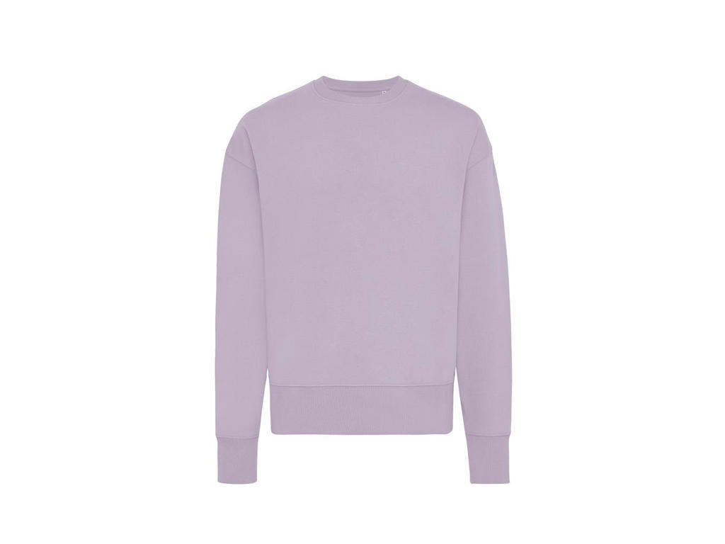Iqoniq Kruger afslappet Crew neck i genanvendt bomuld, lavender