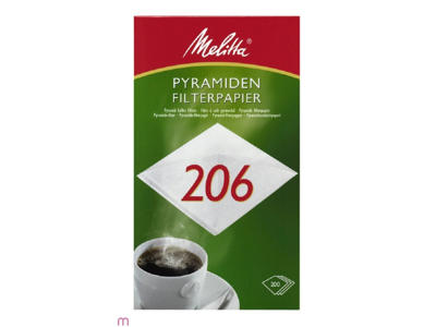 Kaffefilter 206 hvid 200 stk