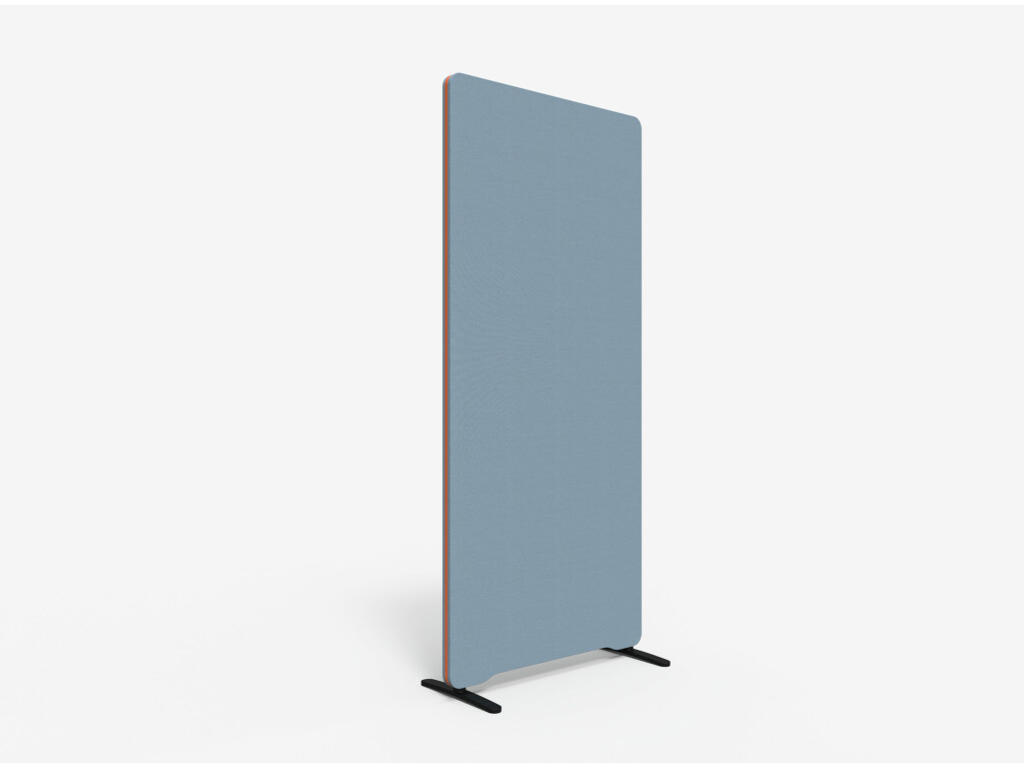 Lintex Gulvskærm Edge 800 x 1800 mm Lysblå Fiji Stof/orange Kantliste