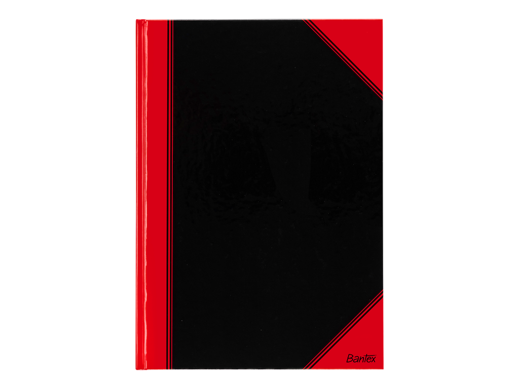 Kina notes A4 tern sort/rød Bantex