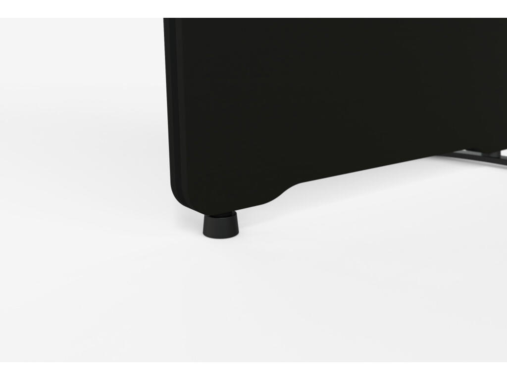 Lintex Rund fod Slim Sort, Justerbar Ø45